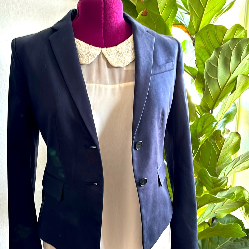 Ann Taylor Navy Blue BlazerJacket size 6